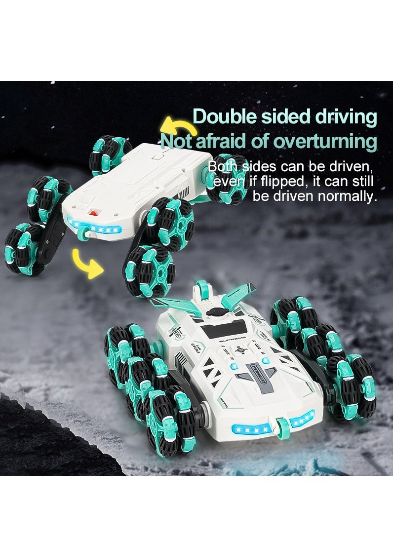 Joshberg - Gesture Sensing Stunt RC Car with Spray 2.4Ghz 8WD Rechargeable Racing Drift Double Sided Car 360° Spin Flip Remote Control Car Toy - Image 1