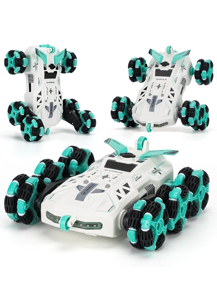 Joshberg - Gesture Sensing Stunt RC Car with Spray 2.4Ghz 8WD Rechargeable Racing Drift Double Sided Car 360° Spin Flip Remote Control Car Toy - Image 1