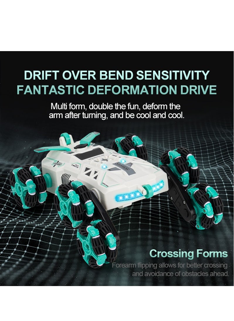 Joshberg - Gesture Sensing Stunt RC Car with Spray 2.4Ghz 8WD Rechargeable Racing Drift Double Sided Car 360° Spin Flip Remote Control Car Toy - Image 1