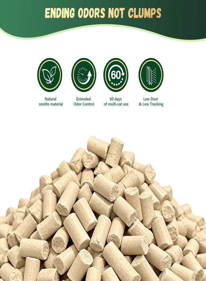 IMMCUTE Zeolite Litter Pellets, 9lb Bag Lasts 60 Days, Odor Control Cat Litter Pellets with Extra 10 Ct Pee Pads, Non Clumping Cat Litter, Low-Tracking, Unscented - Image 4
