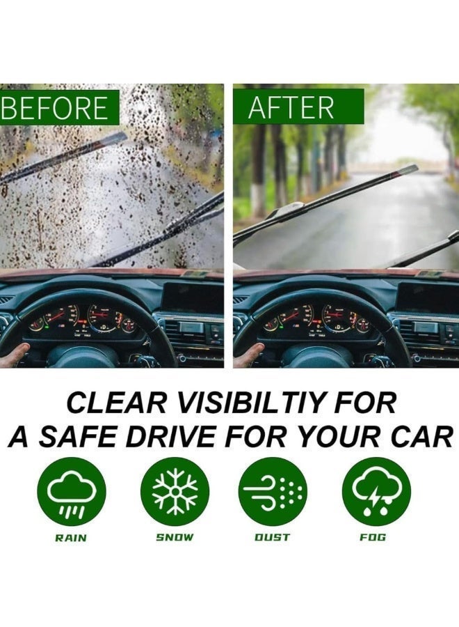 Shield Windscreen Wash Concentrated Screen Wash Streak Free Bug Remover Anti Smear Glass Cleaner Wiper Fluid Booster Anti Freeze Resistant Auto Care Windshield Washer Fluid Bottle Pack KSA Auto - Image 3