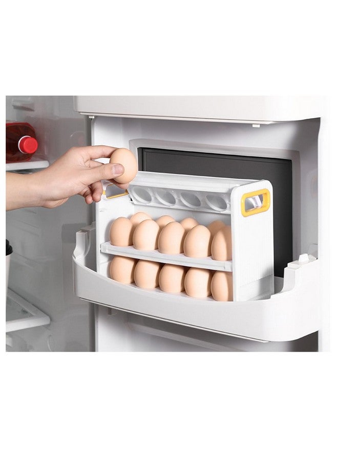 MosQuick® Egg tray box 30 eggs Egg Box Eggs Storage Box, Egg Container for Fridge, Egg Holder - Ideal Egg storage box for fridge Egg tray for fridge - Durable egg tray 30 eggs Egg Crate, Egg holder - Image 2