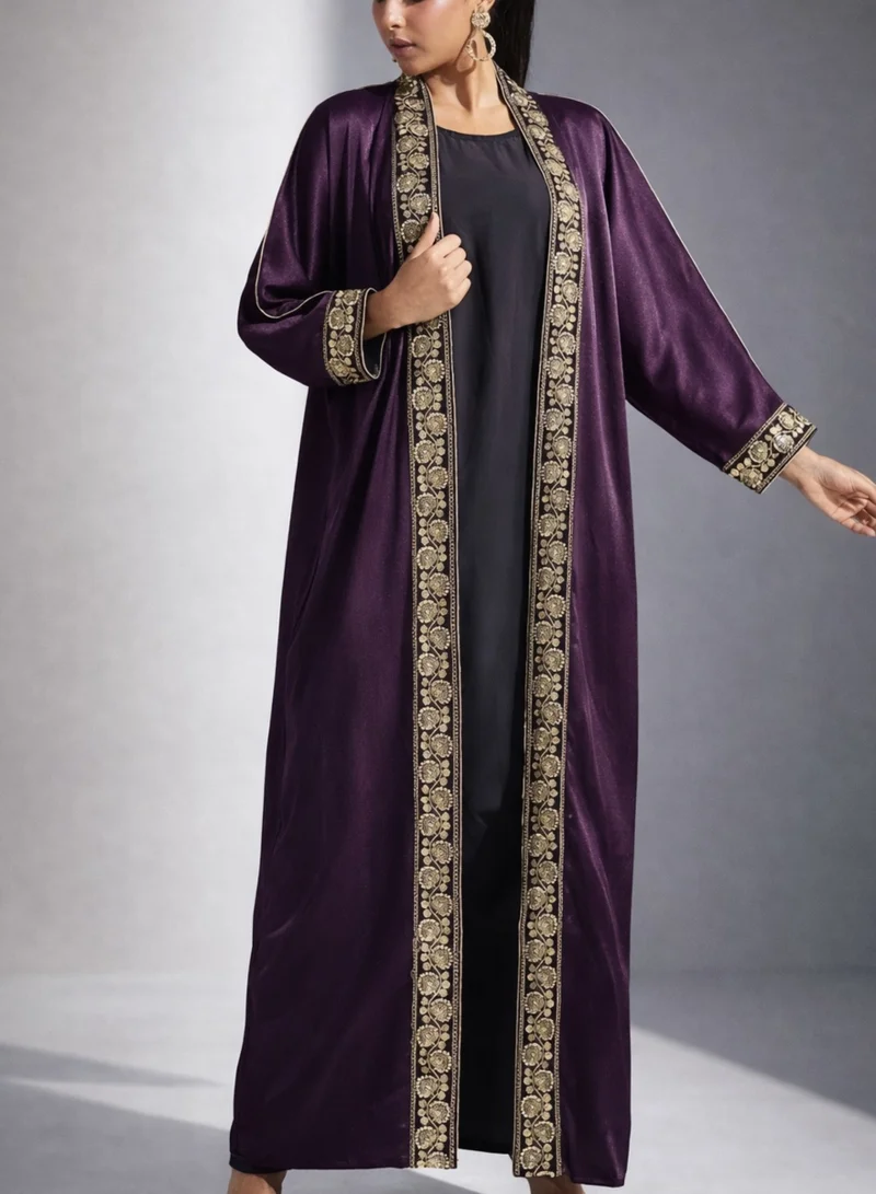 MAISON ARABELLE LAYALI PURPLE ABAYA
