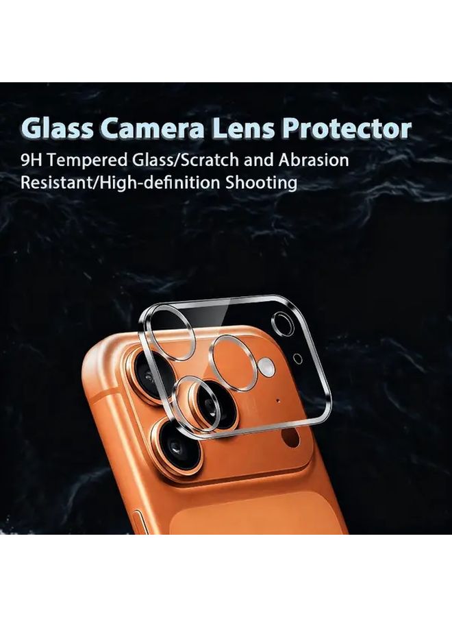 3 Pack Transparent Tempered Glass Camera Lens Protector For iPhone 16 Pro Max Anti Scratch HD Clear Case Friendly - Image 3