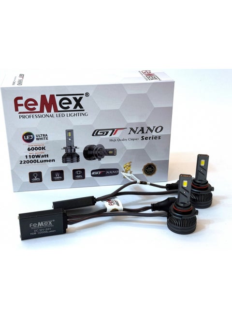 Gt Nano Pro Hır2 9012 Lightning Effect LED Xenon 110W 22000 Lumen