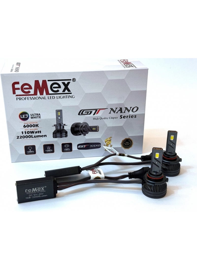 Gt Nano Pro Hır2 9012 Lightning Effect LED Xenon 110W 22000 Lumen