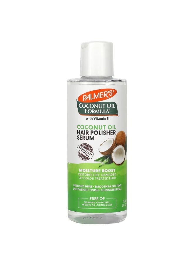 Palmer's, Coconut Oil Formula, Moisture Boost, Hair Polisher Serum, 6 fl oz (178 ml) - Image 1