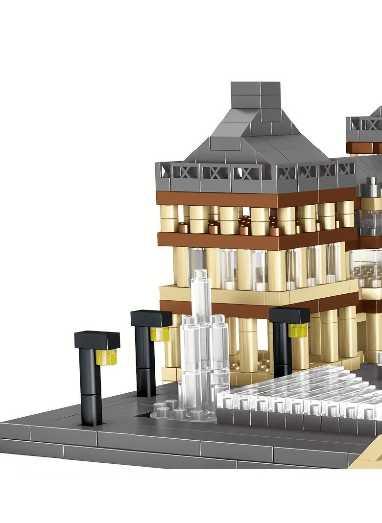 4000 pieces of world landmark landscape building block model particles assembled Louvre building block gift, Architecture Louvre Micro Building Blocks Set, for Kid and Adult