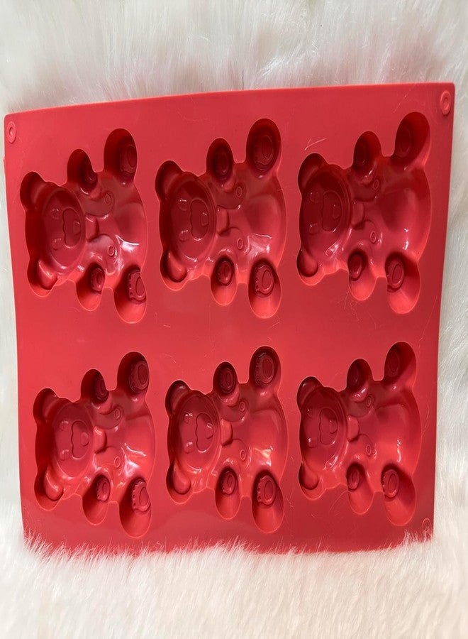 CRADIAX Silicone Mold for Chocolate,Cake,Jelly,Pudding,Handmade Soap,Round Shap, Non Stick,Bpa Free Lolipop Mold,Soup Making,Candy Mold 3D Fondant Christmas Theme Shape (taddybear Mold) - Image 5