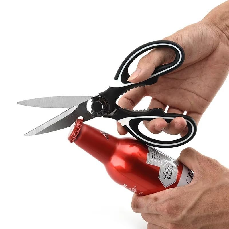Corslet Stainless Steel Kitchen Scissor Heavy Duty Kitchen Raptor Meat Shears,Dishwasher Safe Cooking Scissors Multi-function Scissors for Food,Chicken,Poultry, Fish, Pizza,Herbs (Set of 2) - Image 3