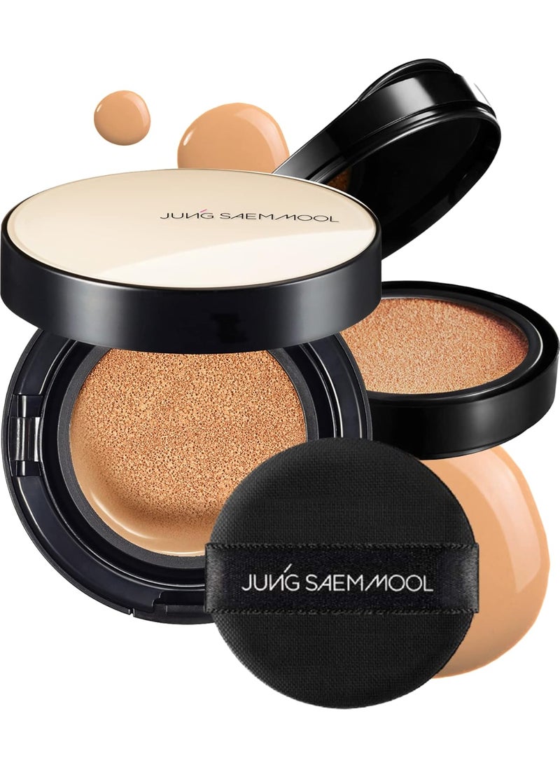 JUNG SAEM MOOL JUNGSAEMMOOL OFFICIAL Essential Skin Nuder Cushion Medium Deep  Refill Included  Natural Finish  Buildable Coverage  Makeup Artist Brand  Cream Foundation 