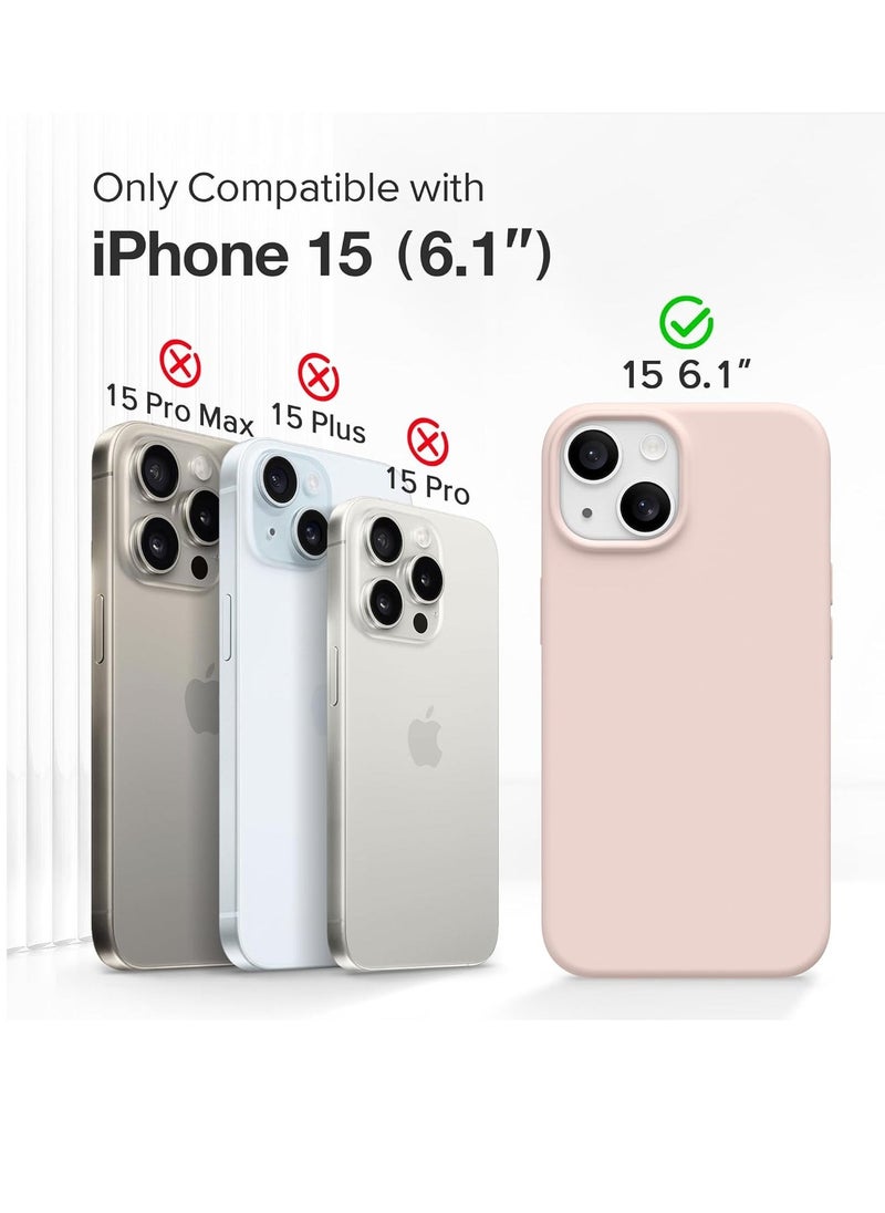 Raxoom ELTRAZONE 5-in-1 iPhone 15 Case – MagSafe-Compatible, Slim Pink Silicone with 2x Screen Protectors & Camera Lens Covers (6.1") - Image 2