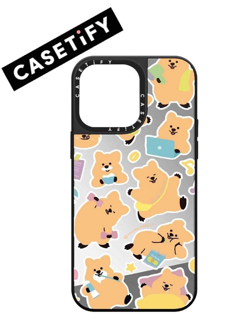 Casetify For iPhone 12 Pro Max Case Korean Little Brown Bear Magnetic Adsorption Phone Cover - Image 1