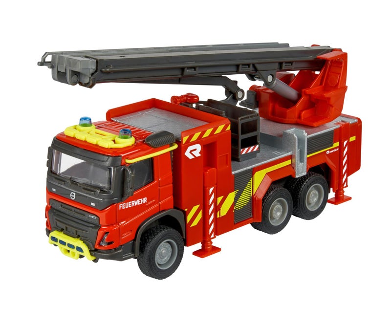 Majorette Grand Series Metal Volvo FMX Fire Truck Die-Cast Vehicle (19 cm, Red) - Image 2