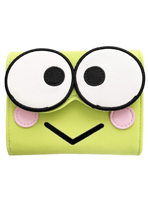 X Sanrio Hello Kitty Keroppi Cosplay Trifold Wallet (Green One Size)