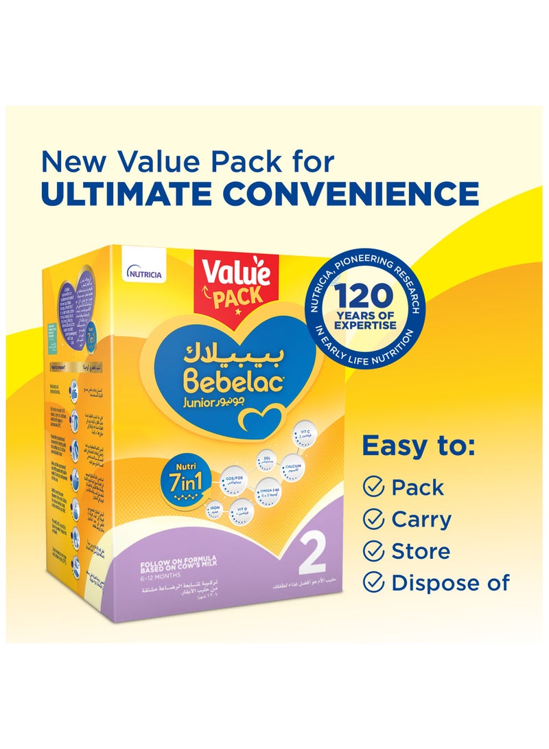 Bebelac Nutri 7 In 1 Follow On Formula From 6 To 12 months Value Pack 1200g  - Image 4