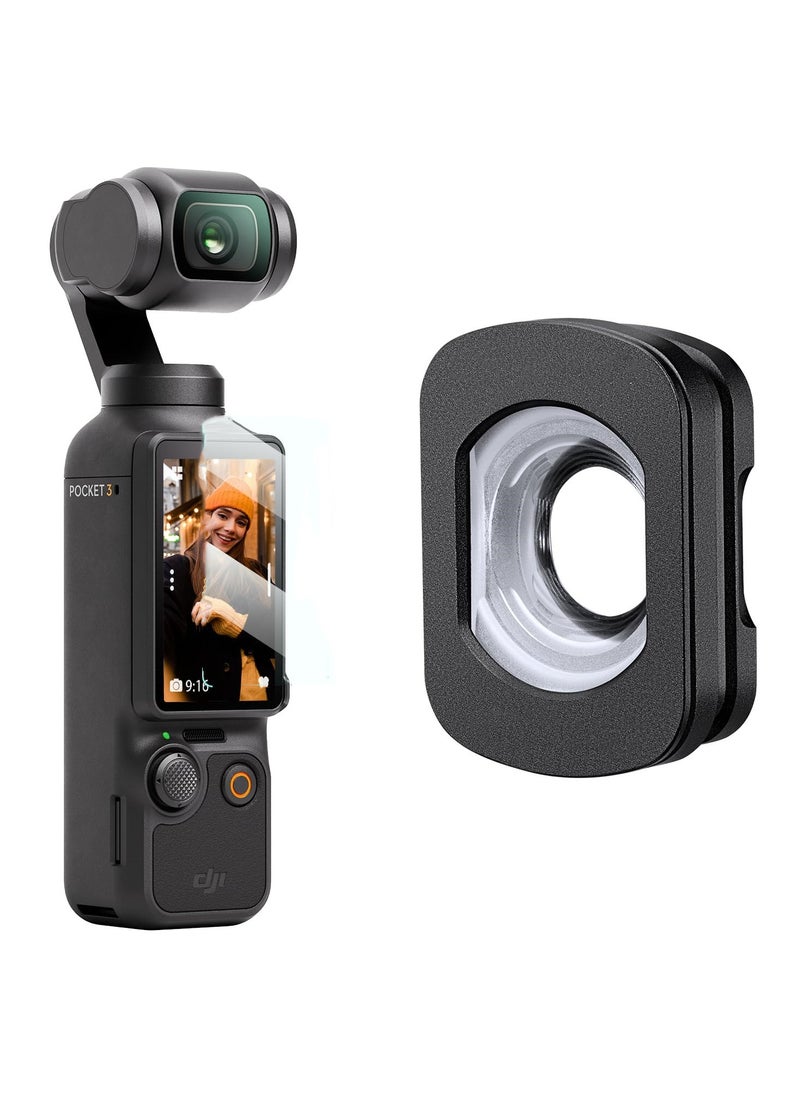 Generic Concept Wide-Angle Lens Compatible with DJI Osmo Pocket 3 Magnetic Attach/Multi-Coated/Optical Glass  - Image 1