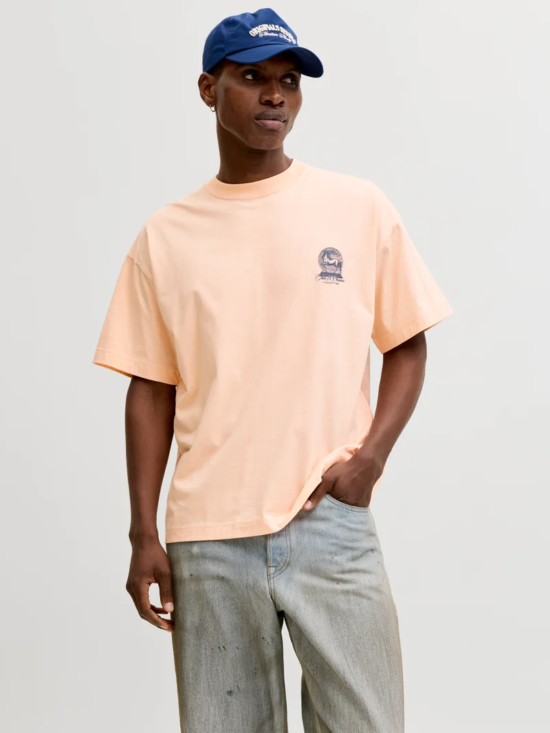جاك اند جونز JORMAINE BACK TEE SS CREW NECK SN