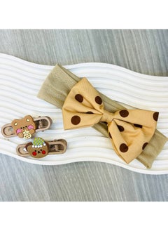 Children's headband with 2 clips – a perfect combination for a soft and elegant look for your little one!