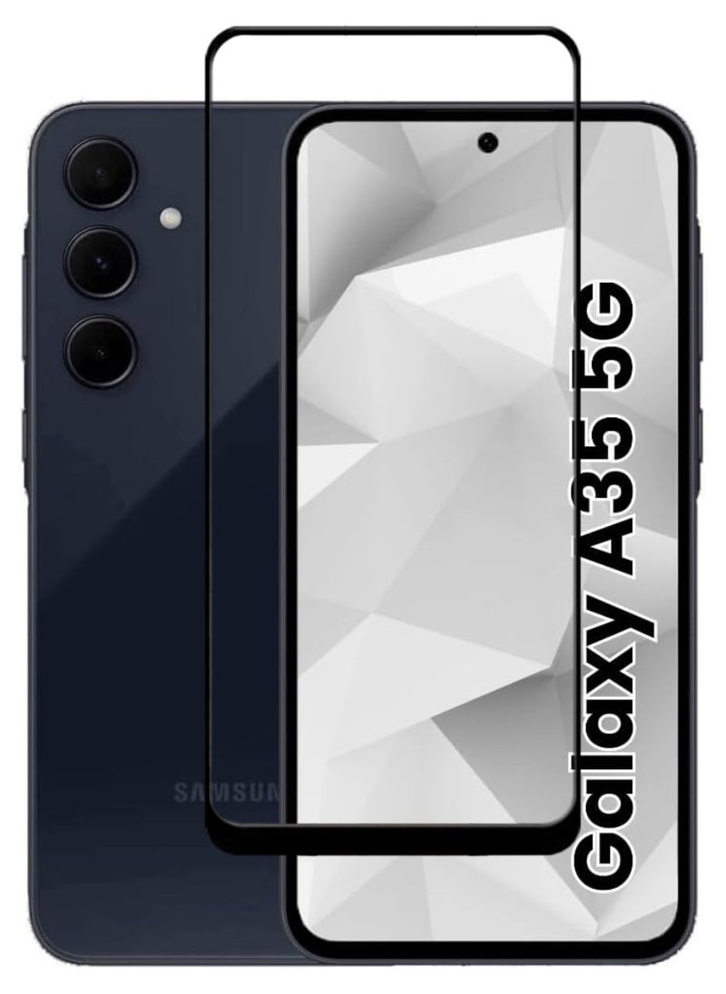 ACLIX Tempered Glass Screen Protector Antistatic ESD Dustproof Premium Quality High Definition Designed For Samsung Galaxy A35 - Image 1