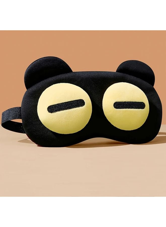 قناع النوم اللطيف لوجه الدب، مصنوع من ألياف البوليستر الناعمة، مانع للضوء، قابل للتعديل بسحاب، بعيون مستديرة - Image 5