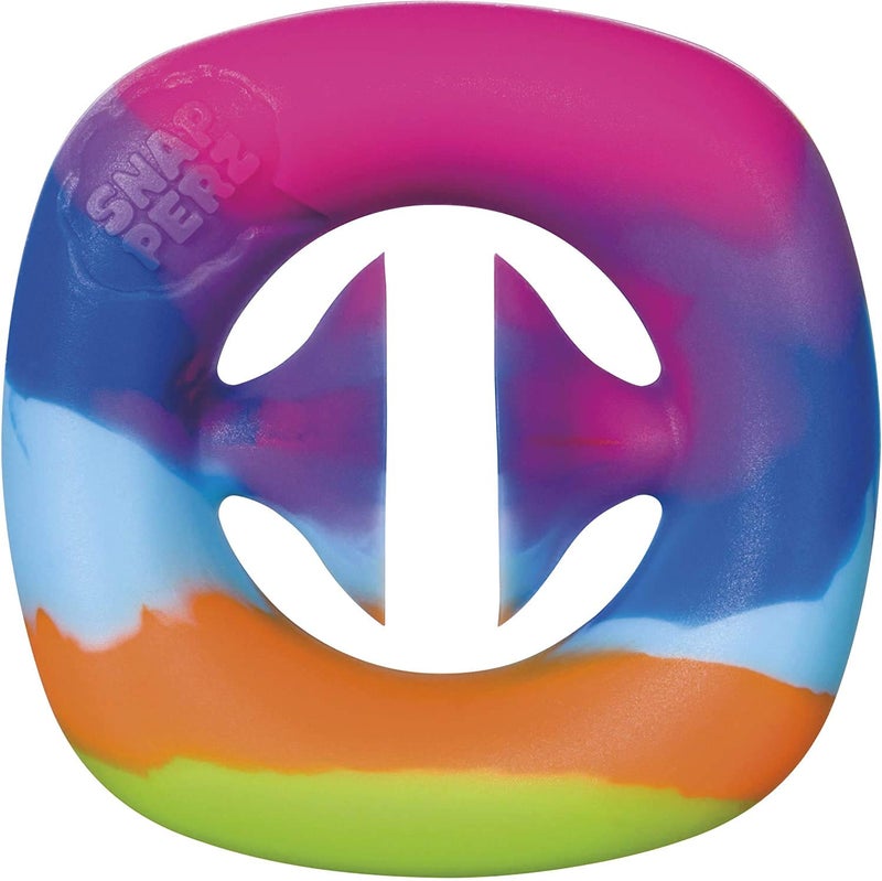 Toysmith Snapperz Rainbow Fidget Toy Squeeze Grab Snap Sensory Party Popper Noise Maker Stress Relief - Image 2