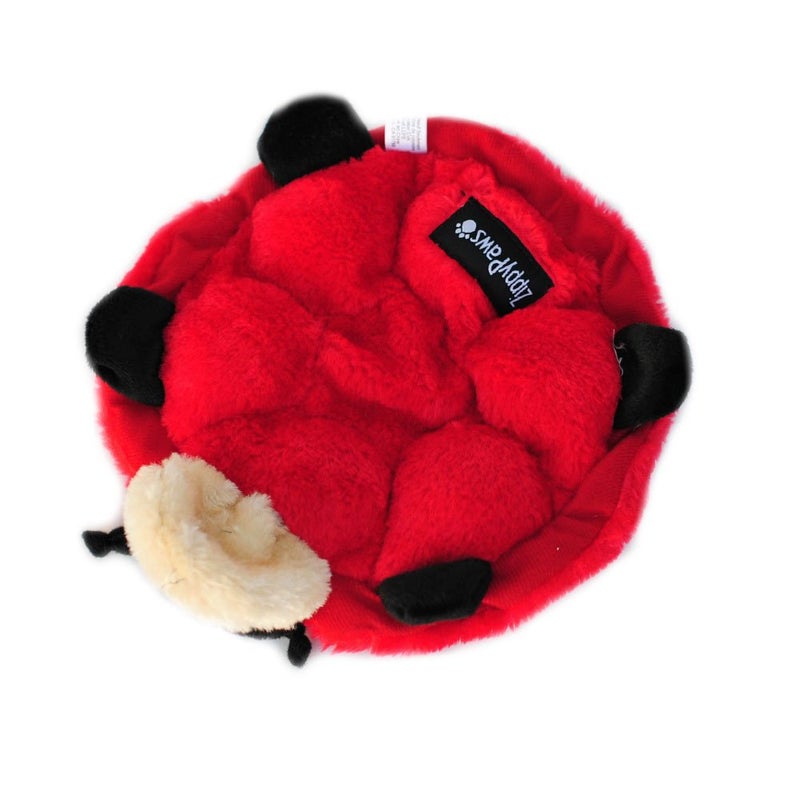 ZippyPaws Squeakie Crawler- No Stuffing Dog Toy to Keep Them Busy, for Small, Medium, & Large Dogs, Squeaky Pet Toy for Boredom, Unstuffed Chew Toy, Soft Plush Puppy Products, Betsey The Ladybug- 10" - Image 3