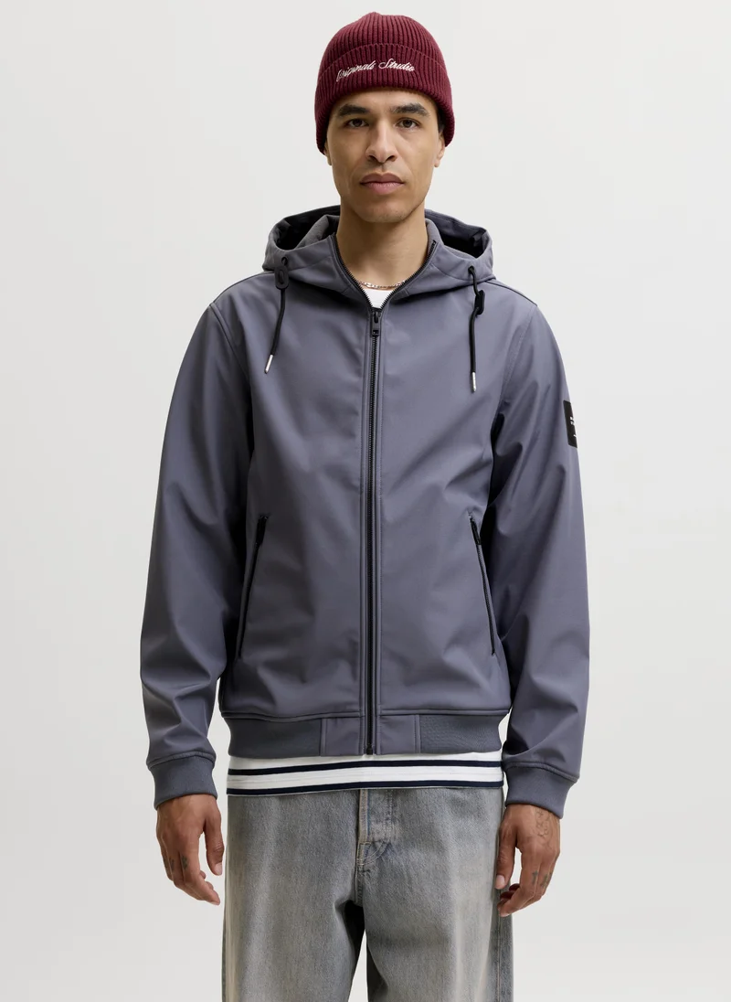 Casual Zip Through Hooded Jacket