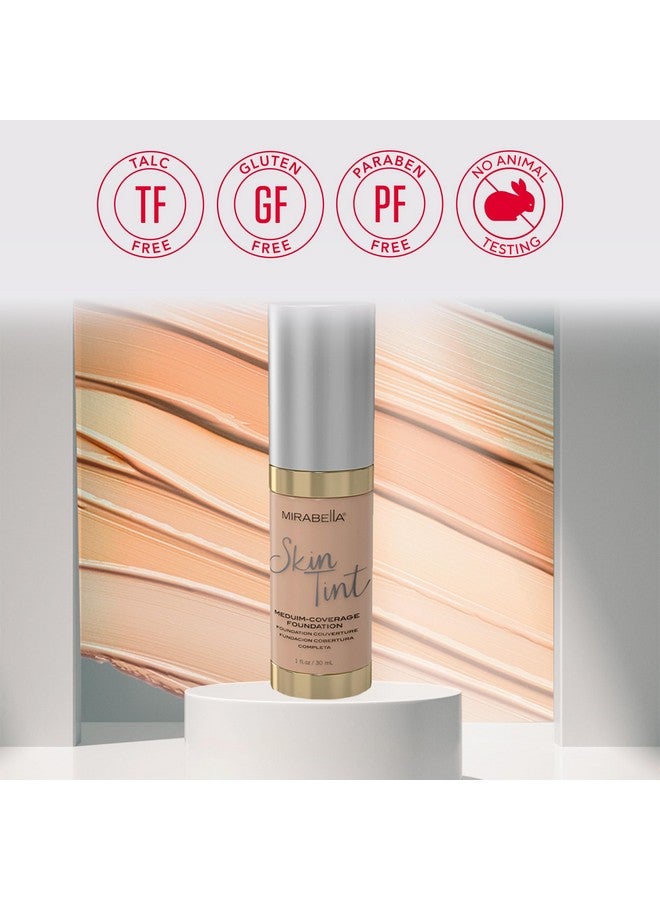 Mirabella Skin Tint Creme Liquid Foundation Oilfree Mineral Foundation With Medium Coverage Delivers Agedefying Benefits And Hydration With Hyaluronic Acid Squalane & Allantoin - Image 5