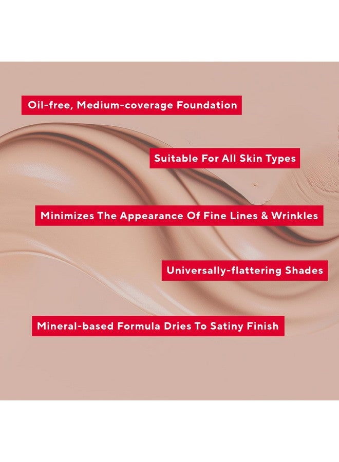 Mirabella Skin Tint Creme Liquid Foundation Oilfree Mineral Foundation With Medium Coverage Delivers Agedefying Benefits And Hydration With Hyaluronic Acid Squalane & Allantoin - Image 2