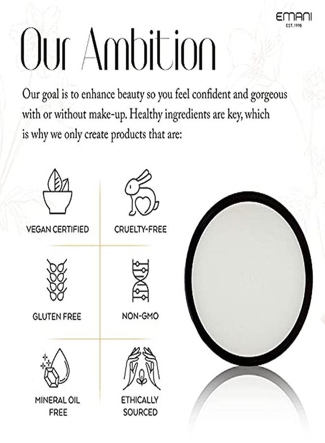 Emani Bye Bye Shine Mattifying Setting Powder Full Coverage, Airbrushed Finish Vegan, Crueltyfree Noncaking Formula - Image 5