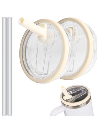 Tumbler Flip Straw Lid 2 Pcs Replacement fit for Stanley Lid 40oz, Spill Proof Splash Resistant Tumbler Lids, Reusable Tumbler Cover for Stanley Cup - pzsku/Z48136F219AF4456A366CZ/45/_/1729920480/9c262182-a264-45bf-b553-443de95c3192