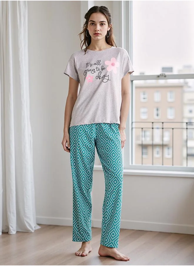 FAV Floral Printed Pyjama Set