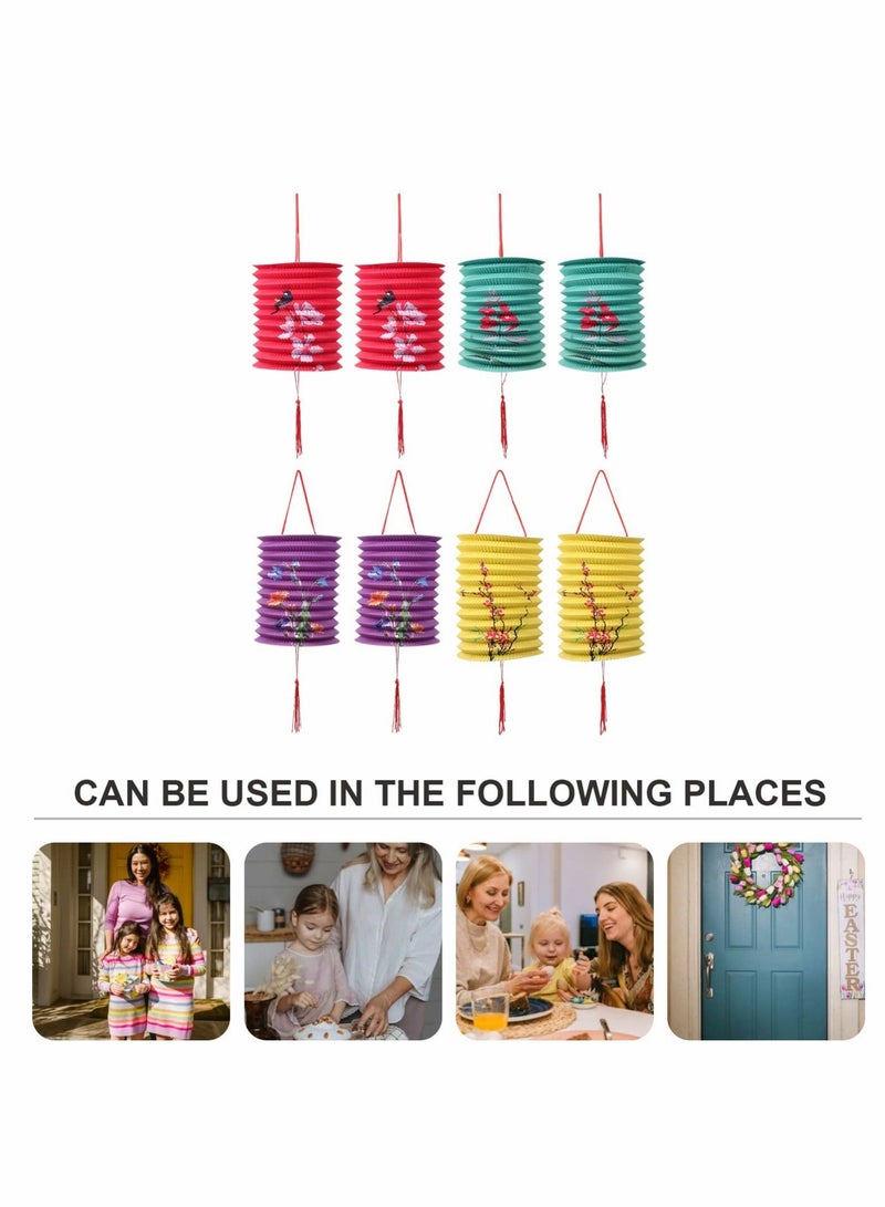 Excefore Chinese Paper Lanterns: 8pcs Hanging Lantern For Wedding Baby Shower Birthday Party Supplies - Image 3