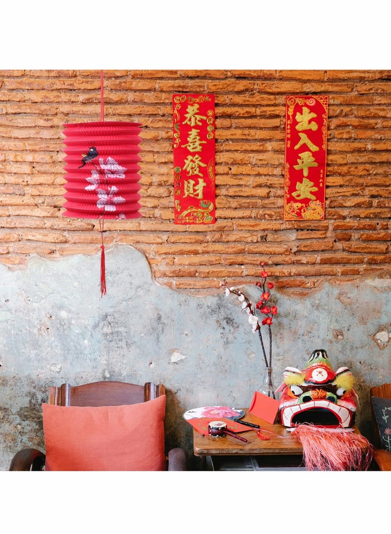 Excefore Chinese Paper Lanterns: 8pcs Hanging Lantern For Wedding Baby Shower Birthday Party Supplies - Image 2