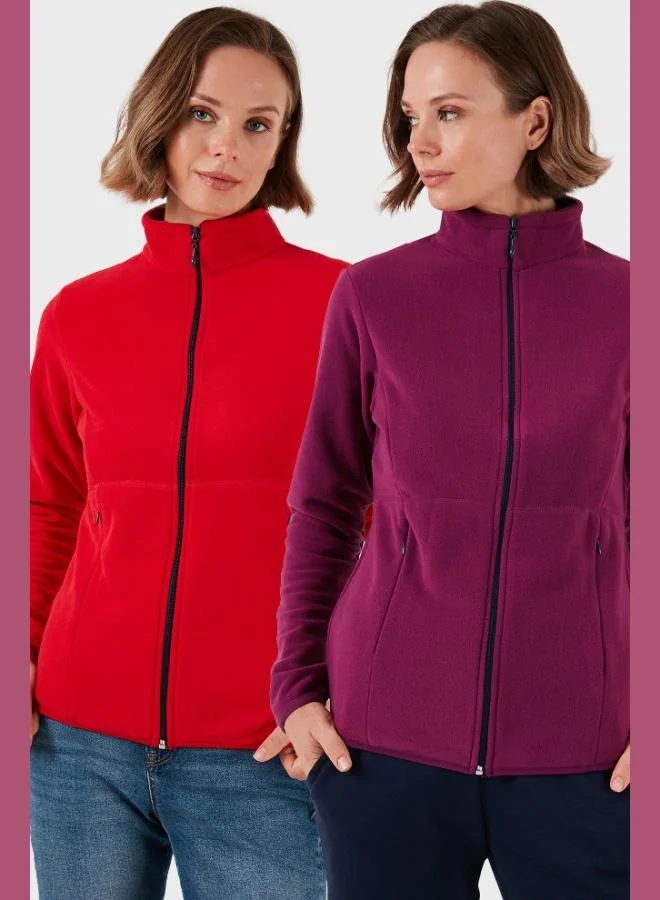 ليلا كارديجان ليلا نسائي بسحاب من الصوف القطبي المضاد للوبر قطعتين