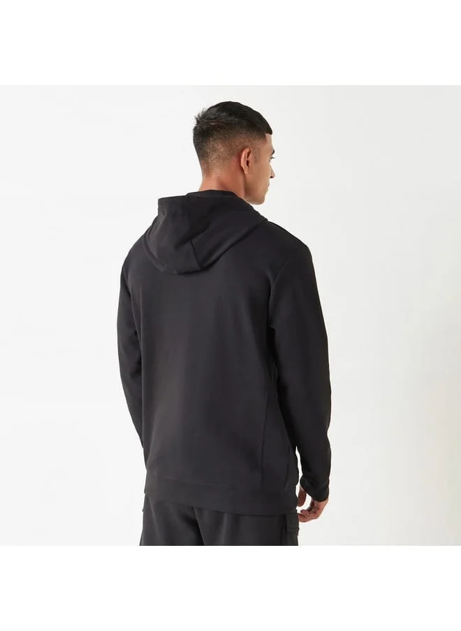 Kappa Kappa Embossed Sweatshirt with Long Sleeves and Pocket