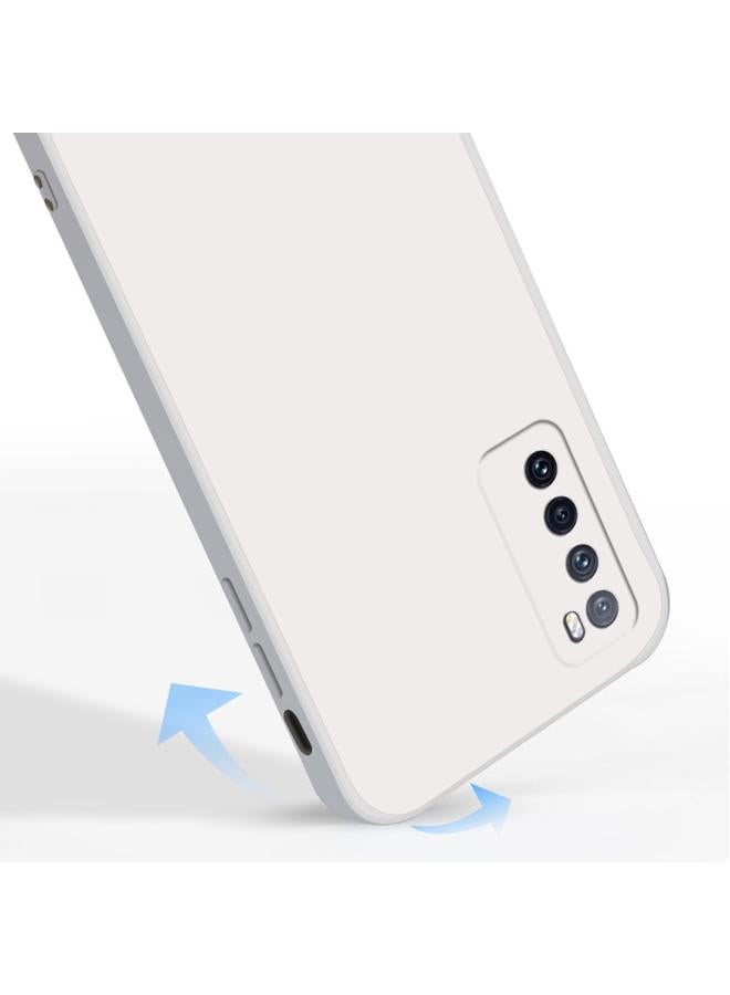 S-TOP Case For Huawei nova 7 5G Solid Color Imitation Liquid Silicone Straight Edge Dropproof Full Coverage Protective Case - Image 5