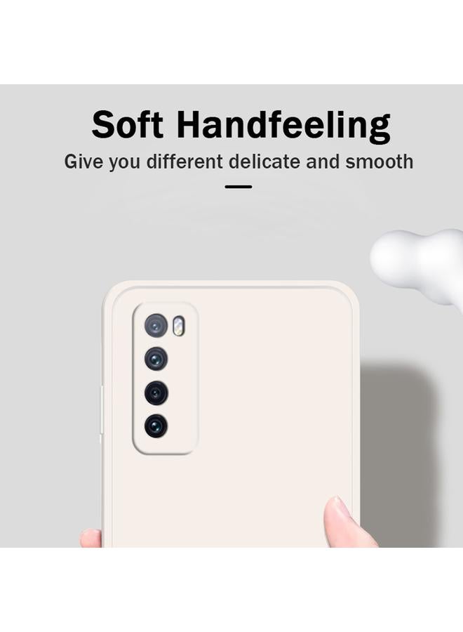 S-TOP Case For Huawei nova 7 5G Solid Color Imitation Liquid Silicone Straight Edge Dropproof Full Coverage Protective Case - Image 2