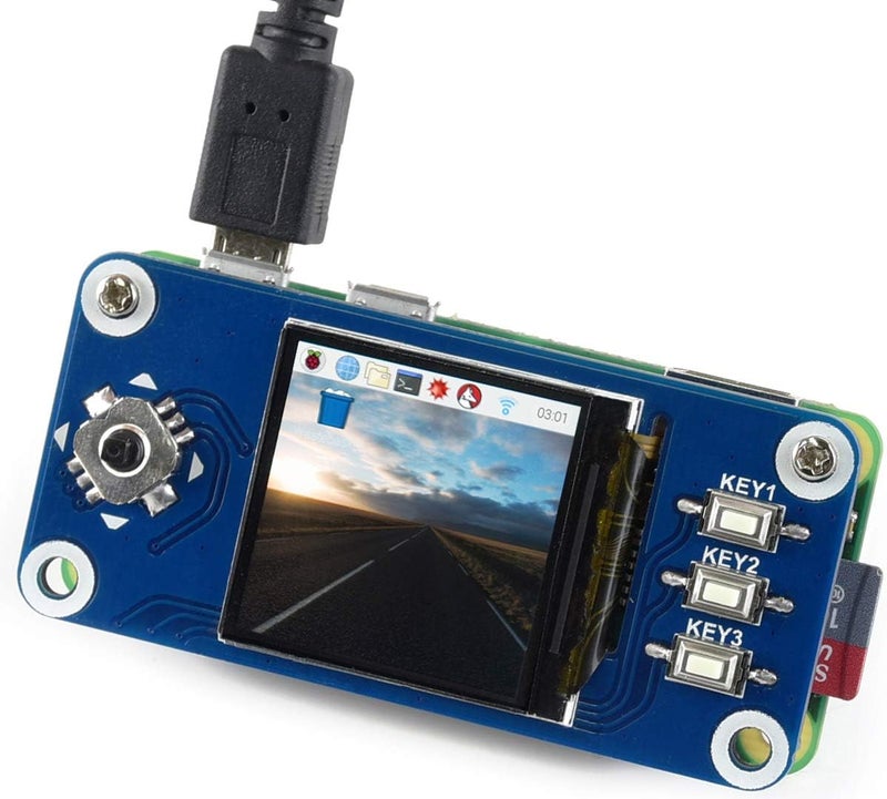 Waveshare 1.3inch LCD Display HAT for Raspberry Pi 4B/3B+/3B/2B/Zero/Zero W/Zero WH, IPS Screen 240x240 Pixels RGB, 65K Display Color with Embedded Controller Communicating via SPI Interface - Image 2