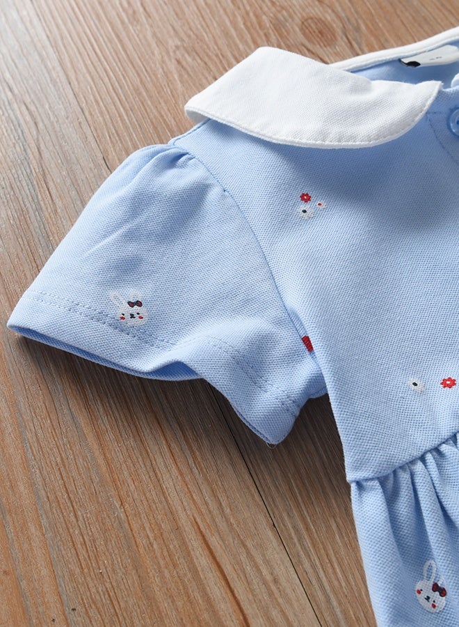 KUYEEBEAR Girls Short Sleeve Preppy Dresses - Image 4