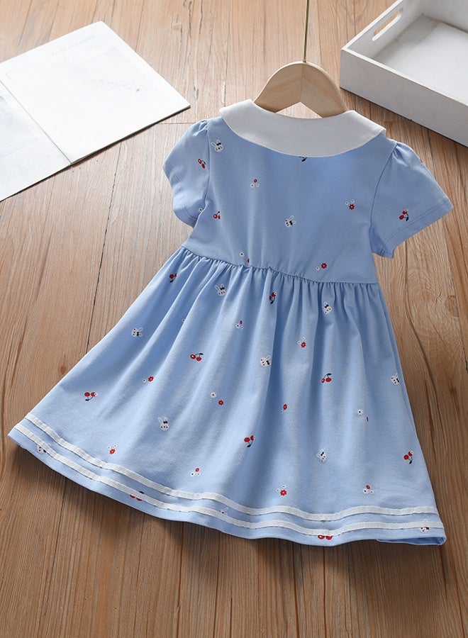 KUYEEBEAR Girls Short Sleeve Preppy Dresses - Image 2