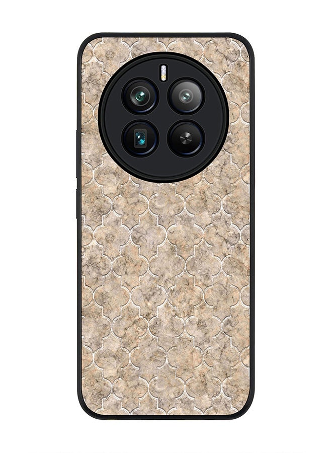 Stylizedd Rugged Black edge case for Realme 12 Pro / Realme 12 Pro Plus 5G, Slim fit Soft Case Flexible TPU Gel Thin Cover -  Arabesque Tiles - Image 1