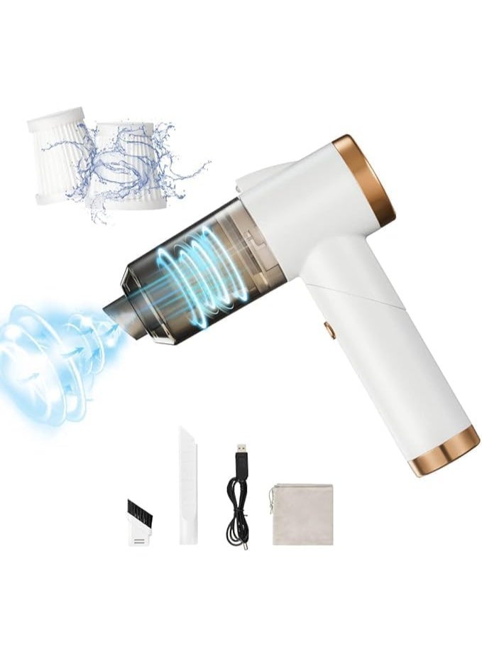 3-in-1 Wireless Multi-purpose Vacuum Cleaner – for cleaning cars, keyboards, A/C vents, and sofa and couch crevices – High suction power with fast charging and a compact, lightweight size AH - Image 1