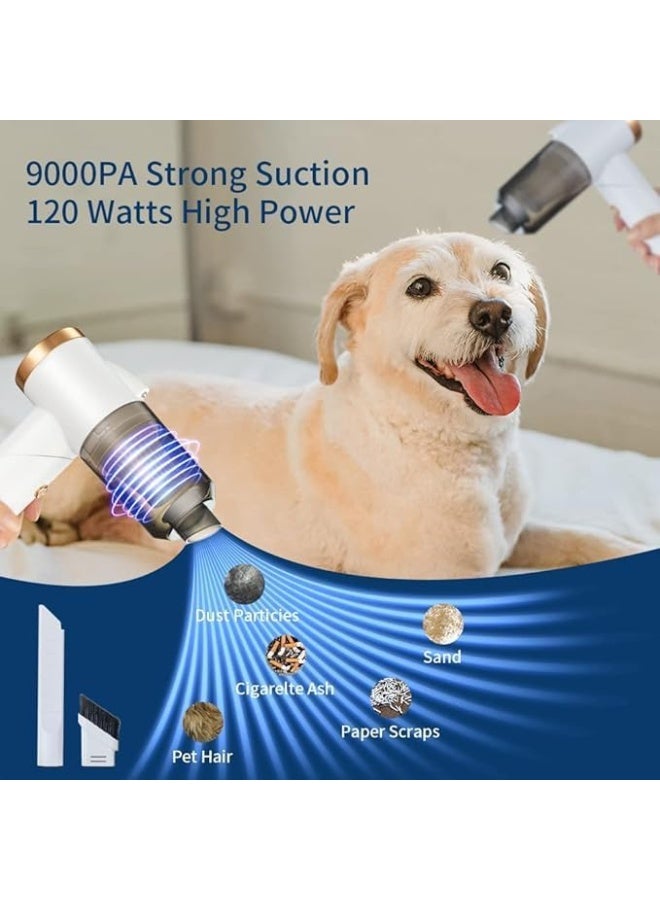 3-in-1 Wireless Multi-purpose Vacuum Cleaner – for cleaning cars, keyboards, A/C vents, and sofa and couch crevices – High suction power with fast charging and a compact, lightweight size AH - Image 3