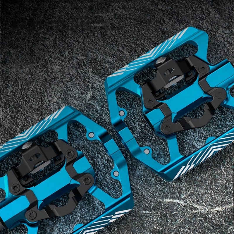 GEWAGE دواسات دراجة جبلية مع عاكس دواسات دراجة من الألومنيوم خفيفة الوزن لـ SPD - Image 5