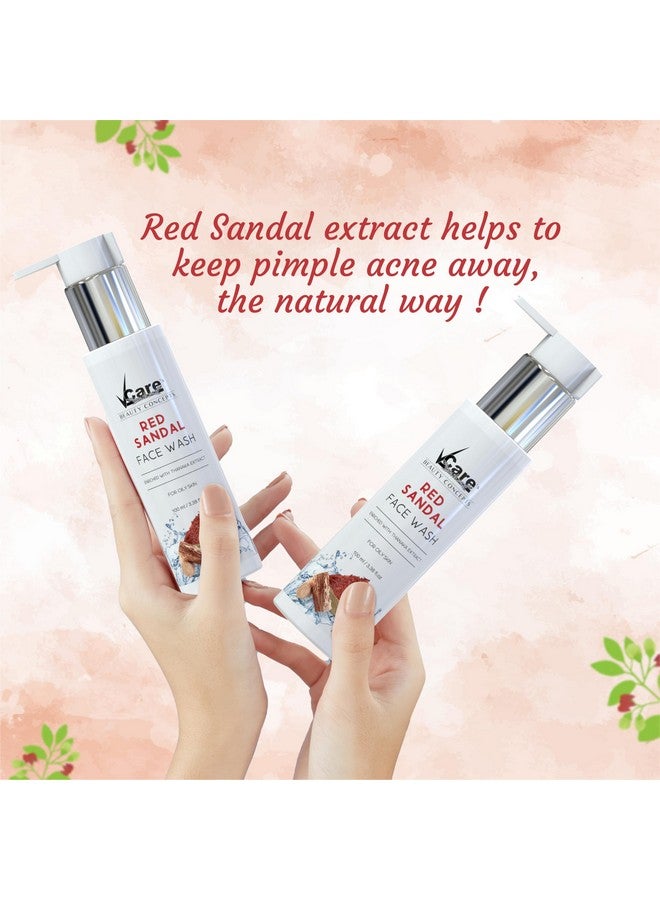 في كير غسول الوجه بالصندل الأحمر لتبييض البشرة الدهنية | تقليل حب الشباب والبثور للنساء والرجال | منظف الوجه | كريم العناية بالبشرة وإزالة الهالات السوداء 100 مل - Image 3