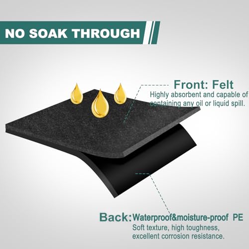 Nujzuir 36 x 60 Oil Drip Mat for Garage Driveway Reusable Floor Oil Spill Leak Absorbent Pads for Motorcycle Car Oil Leak Stain Resistant1pcs - Image 5