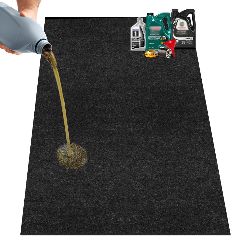 Nujzuir 36 x 60 Oil Drip Mat for Garage Driveway Reusable Floor Oil Spill Leak Absorbent Pads for Motorcycle Car Oil Leak Stain Resistant1pcs - Image 2