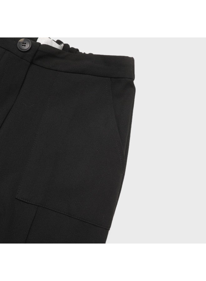 Zara Women's Solid Color Slim-fit Tapered Pants For Daily Commute & Casual Wear - Image 5